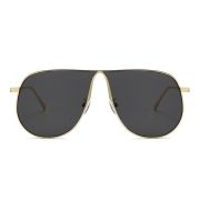 Men's High-Quality Metal Large-Frame Aviator Sunglasses with Euro-American Luxury Style