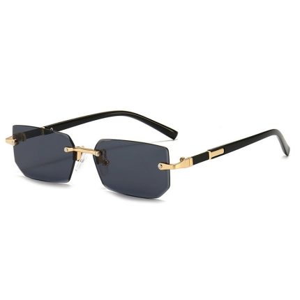 Men's New Trendy Rimless Fashion Sunglasses with Euro-American Style Edge Cutting