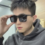 Men's New Trendy Brand Square Sunglasses - Large Frame for Face-Slimming Effect, Stylish UV Protection - Image 2
