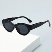 Women's 2025 New Cross-Border Vintage Hip-Hop Oval Sunglasses - Euro-American Street Style Small Frame